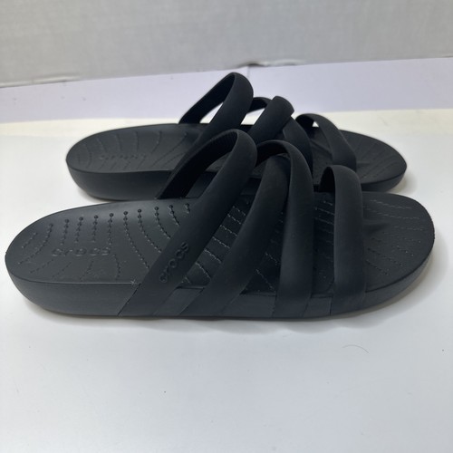 Ballerine Crocs nere con spalline - donna taglia 8 usate in ottime condizioni - Foto 3 di 6