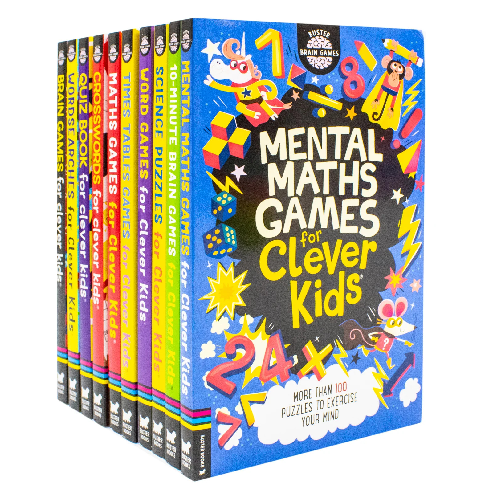 Brain Games 10 Books Collection Set For Clever Kids (Mental Maths | Gareth Moore