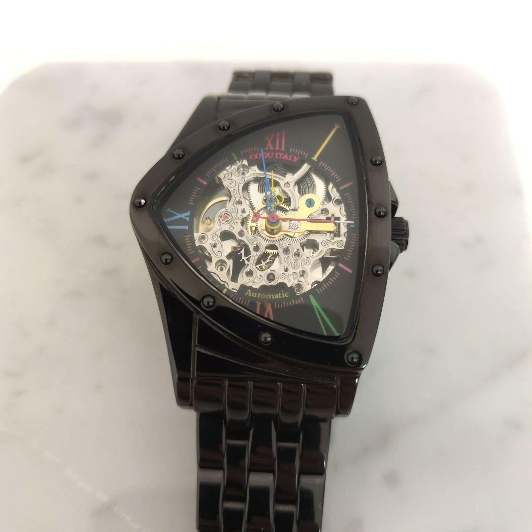 COGU Triangular Skeleton Automatic Watch Multi Co… - image 2