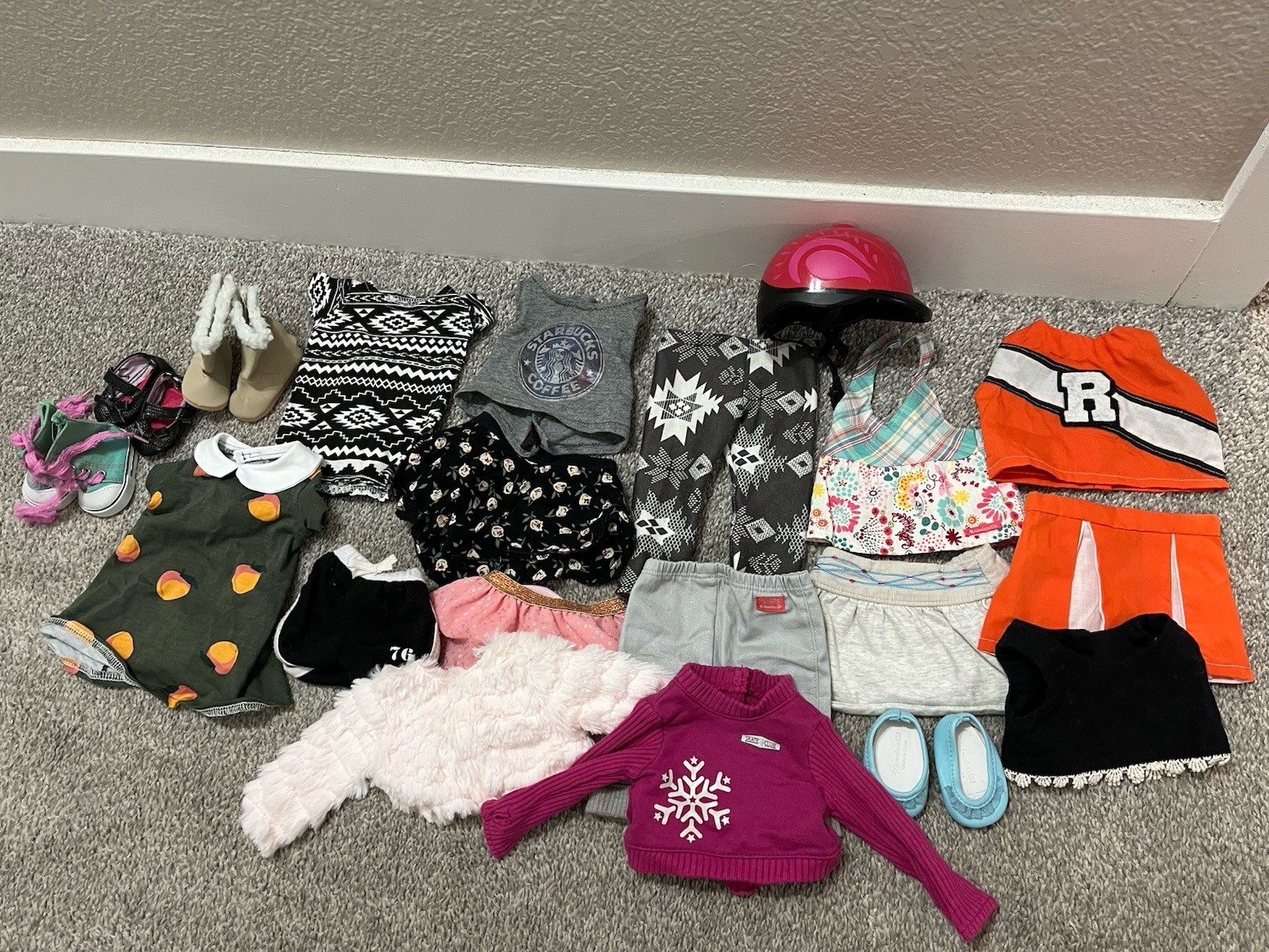 American Girl 18-inch Doll with Lot of Clothes and Accessori