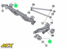 Rear Subframe to Body Mounting Bolts fits BMW Mini R56