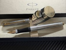 Very Good Condition Parker 75 CiselƩ Flat Top Fountain Pen XF Extra Fine
