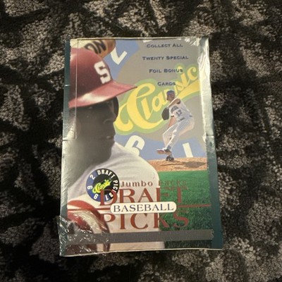 1992 Classic Draft Picks Jumbo Pack Baseball Box. Sealed, Possible Jeter Rookie