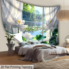 1pc - Extra Large Size - Refreshing for Lotus Sunset Landscape - High-Definition