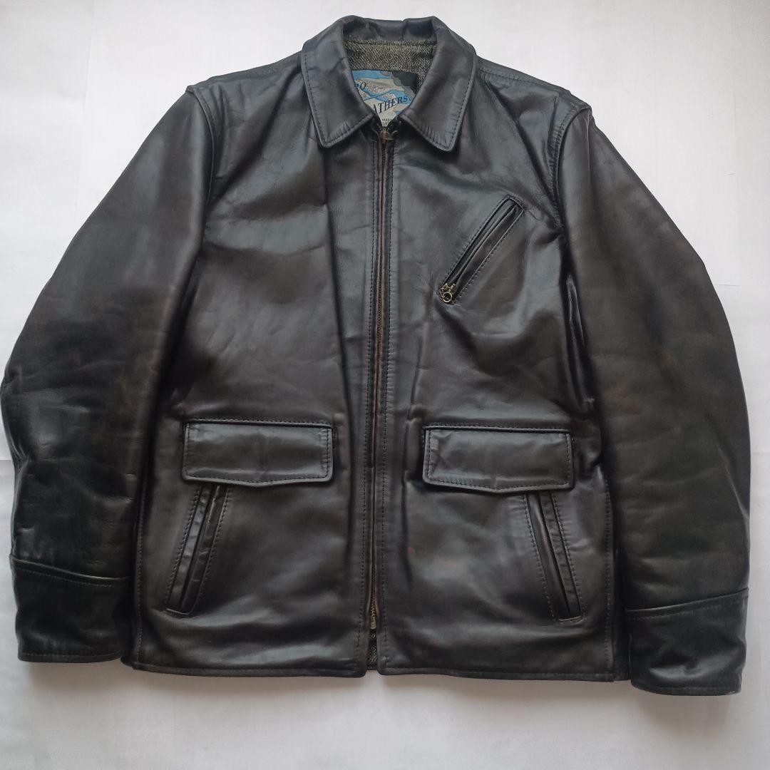 ジャケット・アウター Aeroleather long half belt 38 AERO LEATHER long half belt 38 airplane tag jacket | eBay