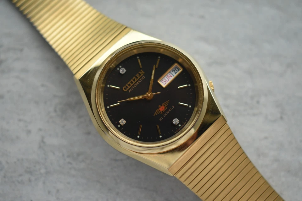 Reloj Pulsera Citizen Eagle 7 Oro Automático Diciembre 1992 Día Fecha Unisex Foto 4 de 4