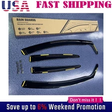 In-Channel Window Visor for 2012-2018 Ford Focus Vent Rain Guards Deflector