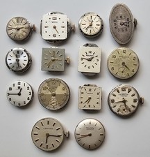 LOT 14X movements not tested for parts or restore vetta movado certina tissot