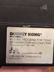 Lot of 8 Atari 5200 Games + 2 TI-99/4a Games Donkey Kong - Untested - See Video