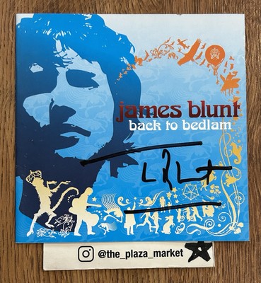 Signed James Blunt Back To Bedlam CD cover Autographed