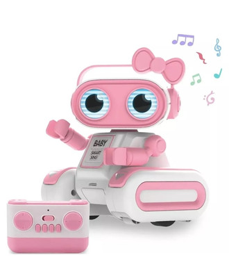 Roboter Spielzeug für Kinder Ferngesteuerter Roboter mit LED Licht, Sing Tanz Schallplatte 