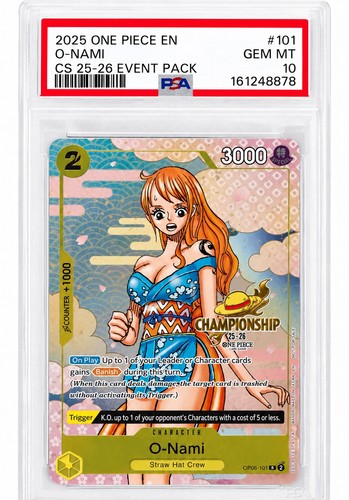 O-Nami (CS 25-26 Event Pack) graded PSA 10 for sale on eBay