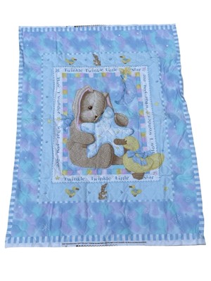 Daisy Kingdom Terrys Toys Quilt Top Panel Wall Hanging Baby Bear Star 33x45 Inch