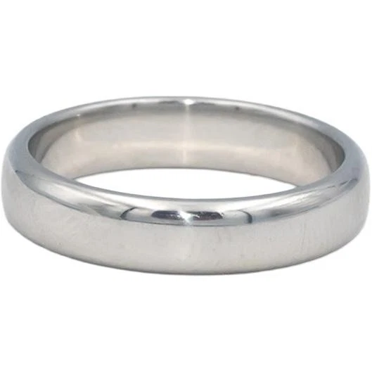 TIFFANY & CO. Anel de aliança de casamento masculino de platina 1999 Forever tamanho 7,5