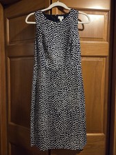 Women's J Crew Dress Navy White Size 4