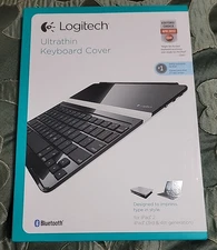 Logitech Wireless Bluetooth Ultrathin Keyboard Cover iPad 2 (3rd 4th Gen) NIB
