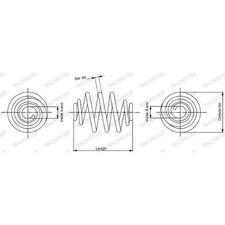 1x ORIGINAL® Monroe Fahrwerksfeder Hinten für Opel ZAFIRA / ZAFIRA FAMILY B