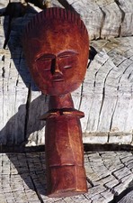 VINTAGE African Tribal Art Ashanti Akuaba Fertility Doll 1970's West Africa