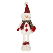Image of Christmas Standing Snowman Decoration 41cm x 21.5cm White X 1