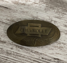 Chevrolet Oval Bronze Belt Buckle Automobiles Theme Made In Usa Chevrolet Oval Bronze Belt Buckle Automobiles Theme Made In Usa