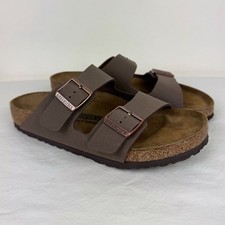 Birkenstock Arizona Birkibuc Mocha Brown Sandals
