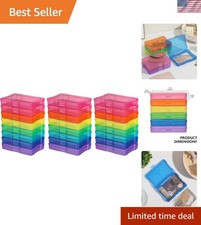 Transparent 24-Pack Photo Storage Boxes - Organize 1000 Photos Elegantly