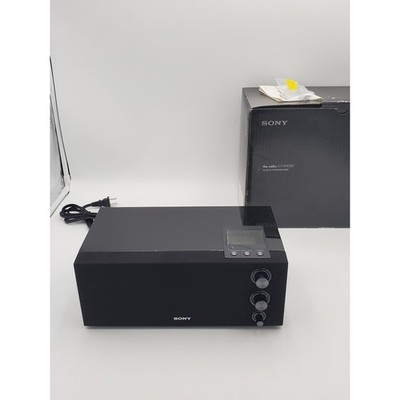 Sony ICF-M1000 FM AM PLL Synthesized Radio Desktop Digital Tuner Black Boxed