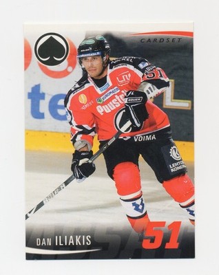 Dan Iliakis Finnish hockey card Porin Ässät Wayne State University