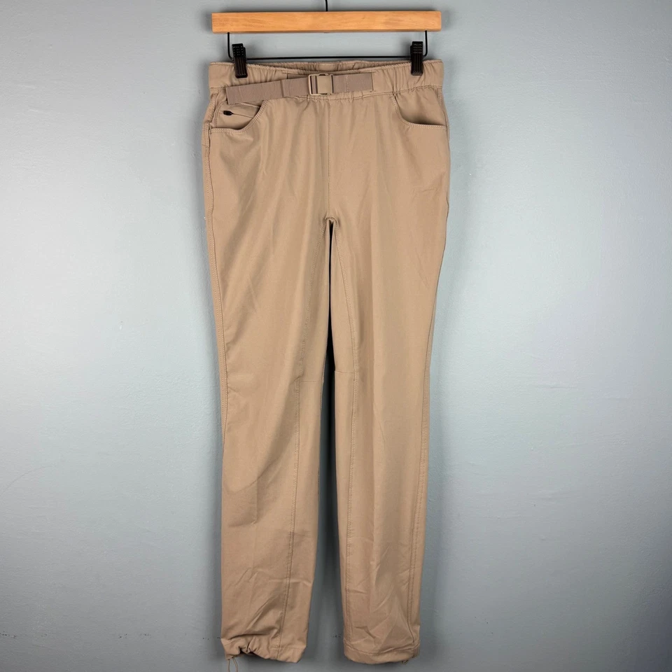 Pantalones de Senderismo Eddie Bauer Para Mujer 0 Climatrail Beige Cinturón Cintura Elástica Elastizados Foto 2 de 4