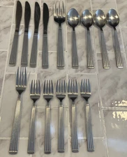 Vintage Oneida Ridges Flatware Lot Of 15
