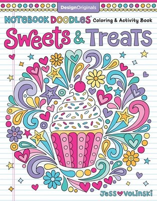 Notebook Doodles Sweets  Treats Coloring  Activity Book Design Originals 32 S...