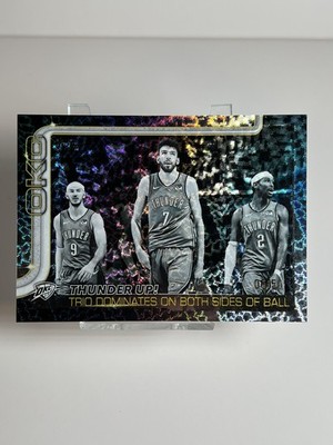 2025-26 Topps Thunder Up! Shai Gilgeous-Alexander Chet Holmgren Flash Drop 6/50
