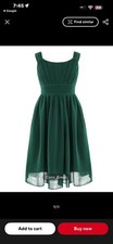 Kids Sleeveless Pleated Chiffon Flower Wedding Bridesmaid Formal Party Dress
