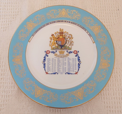 Vintage Aynsley Fine English Bone China Kings & Queens of England Teller