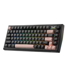 Redragon K720 Wireless CNC Gasket Gaming Keyboard w/Hype Screen & Knob, 81 Ke...