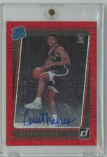 2021-22 Donruss Rated Rookies Signatures Holo Red and Gold Laser Cameron Thomas