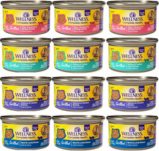 Wellness Complete Health Canned Wet Cat Food Natural, Protein-Rich Cat Food Gril