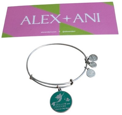Alex And Ani Disney Follow Your Dreams Wherever They Lead Silver Bangle Bracelet