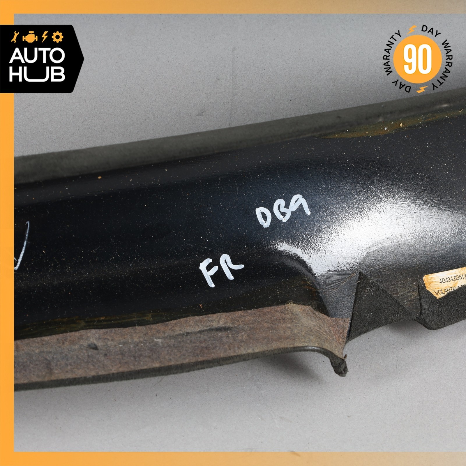 05-12 Aston Martin DB9 Volante Front Right A Pillar Trim Panel Suede OEM 34k