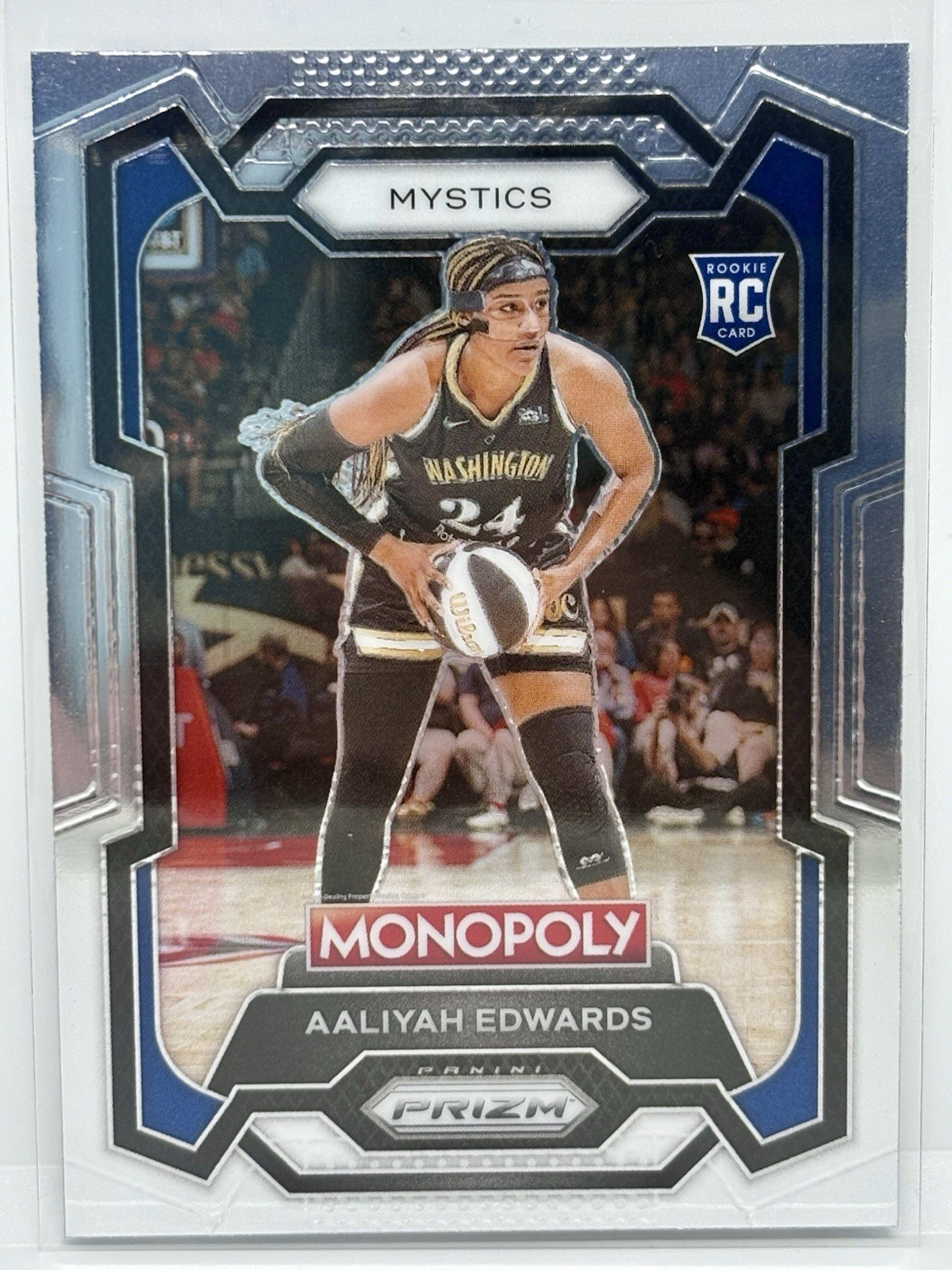 2024 Panini Prizm Monopoly WNBA Aaliyah Edwards RC #13 Rookie Mystics