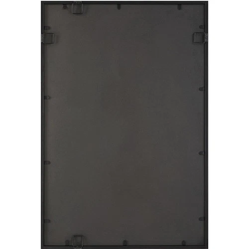 Uttermost 09935 Benedo Wall Mirror Matte Black with Plated Brass - Picture 6 of 6