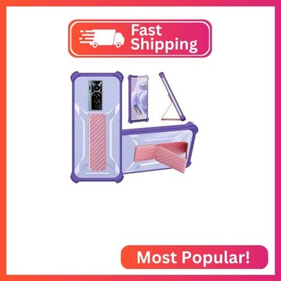 Aroepurt Case for Tecno Phantom X2 5G Phone Case Stand Cover [with Tempered Glas