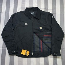 Carhartt Detroit Duck Blanket Lined Jacket New With Tags Black Size Large