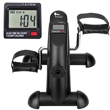 Mini Exercise Bike,  Under Desk Bike Pedal Exerciser Portable Foot Cycle Black