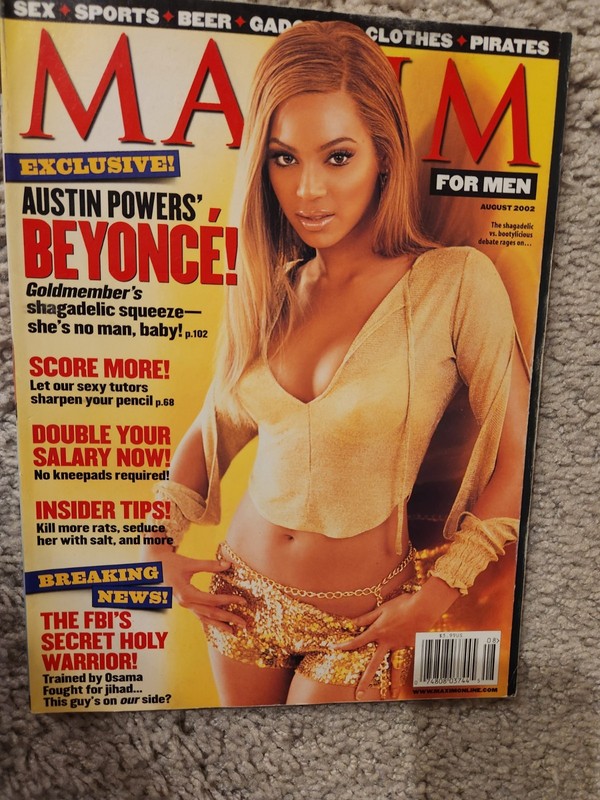 MAXIM magazine August 2002 Beyonce cover
