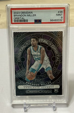 2023 Panini Obsidian Orbital Purple Brandon Miller RC Jrsy#24/99 Ebay 1/1 PSA 9