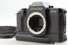 [N MINT++ w/Strap] Contax 167MT 35mm Film Camera w/P-5 Battery Holder From JAPAN