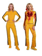 Cosplay Kill Bill The Bride Killer Yellow Blood Stain Tracksuit Jacket Pants