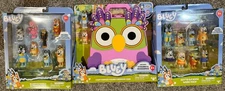 Bluey Chattermax Figure Carrying Case 20 Figurines Bingo Bandit Socks Rusty