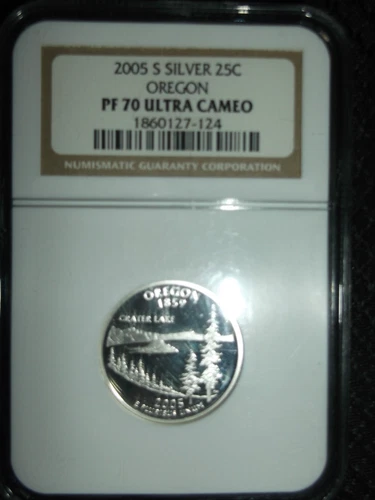 2005 S Oregon state quarter NGC Pf70 Ultra Cameo.